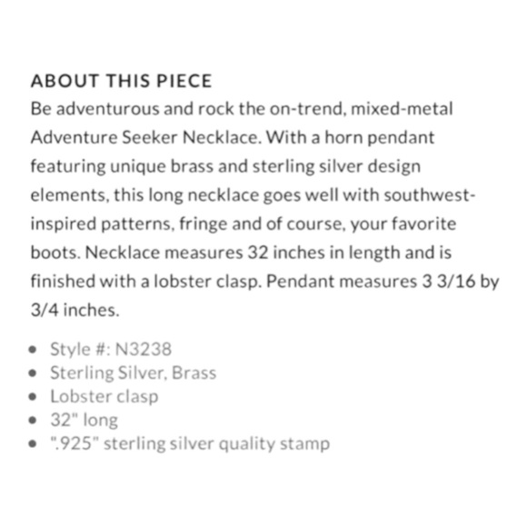 Silpada Adventure Seeker Necklace N3238 - Picture 5 of 5